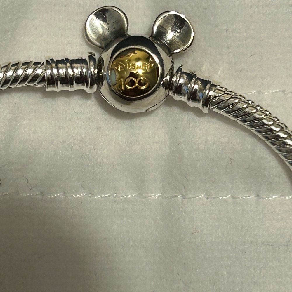 Disney 100 Years Pandora Charm Bracelet with Jasmine Charm
